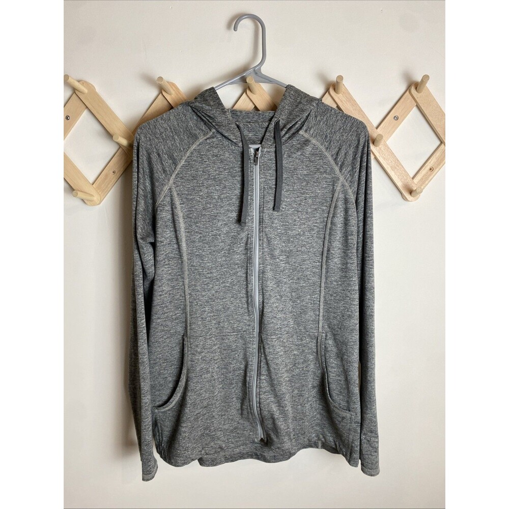 Patagonia Seabrook Hoodie Women L Heather Gray Soft UPF50 Stretch Outdoors Gorp